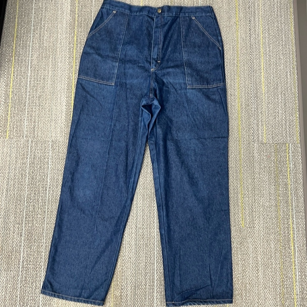 Sears Vintage High Rise Classic Fit Garden Grandma Denim Jeans